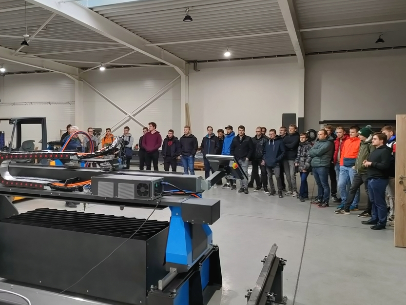 listopad 2022 - Exkurze - Výrobní stroje a zařízení, TECHFORCUT s.r.o., Hlučín